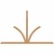 Ekena Millwork Richland Timber Gable Bracket, Western Red Cedar, 108"W x 68"H x 1 1/2"D x 3 1/2"F, 15/12 Pitch GBW108X68X0204RIC00SWR - alternate 1